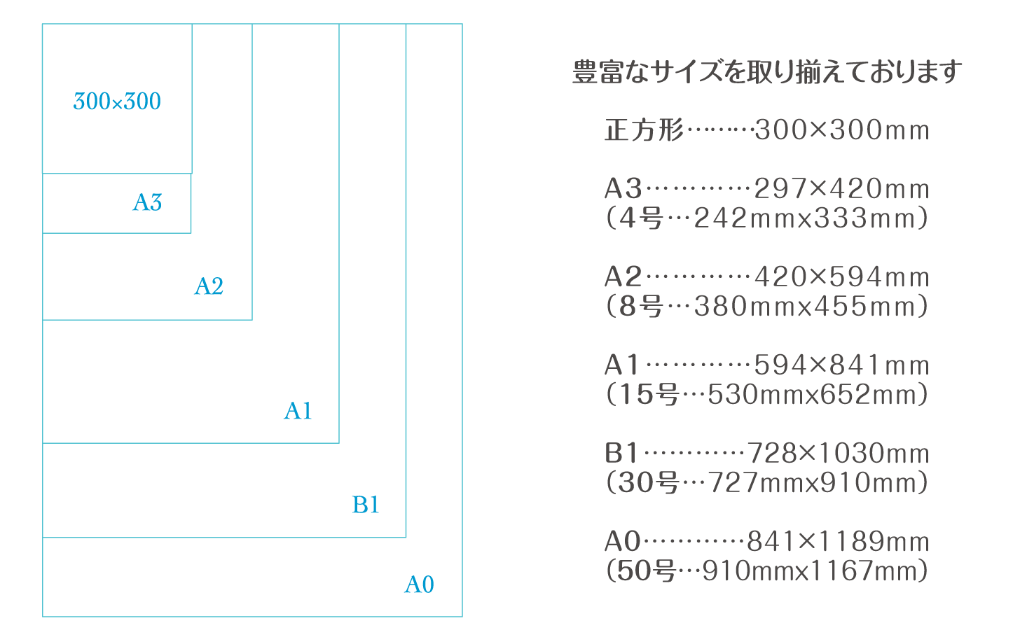 サイズ一覧